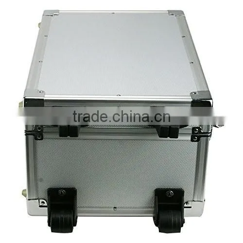 Aluminum Hard Case with Wheels,Aluminum trolley flight storage case