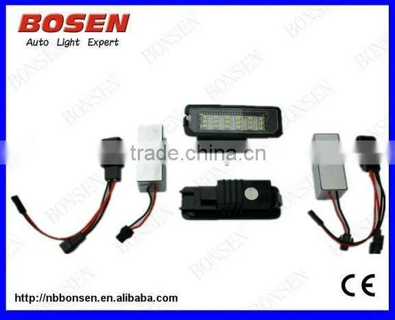 VW LED licence plate lamp