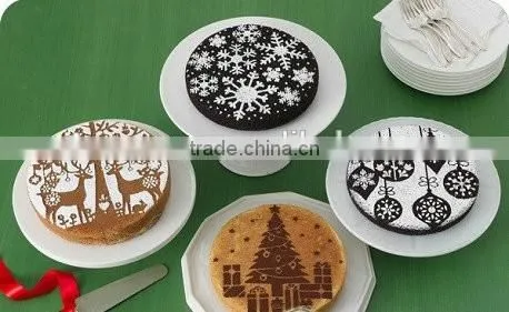 High quality cake decorating plastic cake stencil