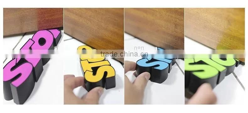 New fashion rubber stop door stopper "STOP" Silicone Door Stopper - Protector & Decorative
