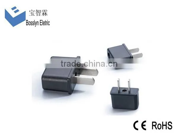 CE ROHS Approved ABS Material US Japan China Taiwan Type A to EU US Type C Plug Travel Adapter Converter