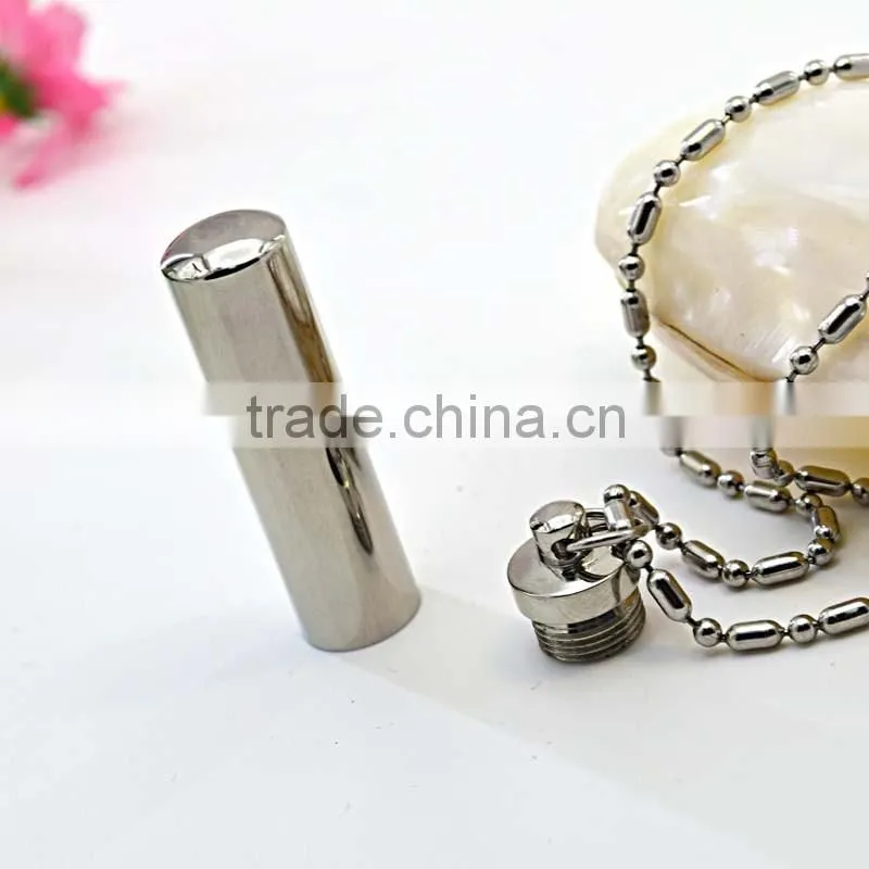 Mothers Day Wholesale Gifts 316L Stainless Steel Jewelry Perfume Bottle Pendant