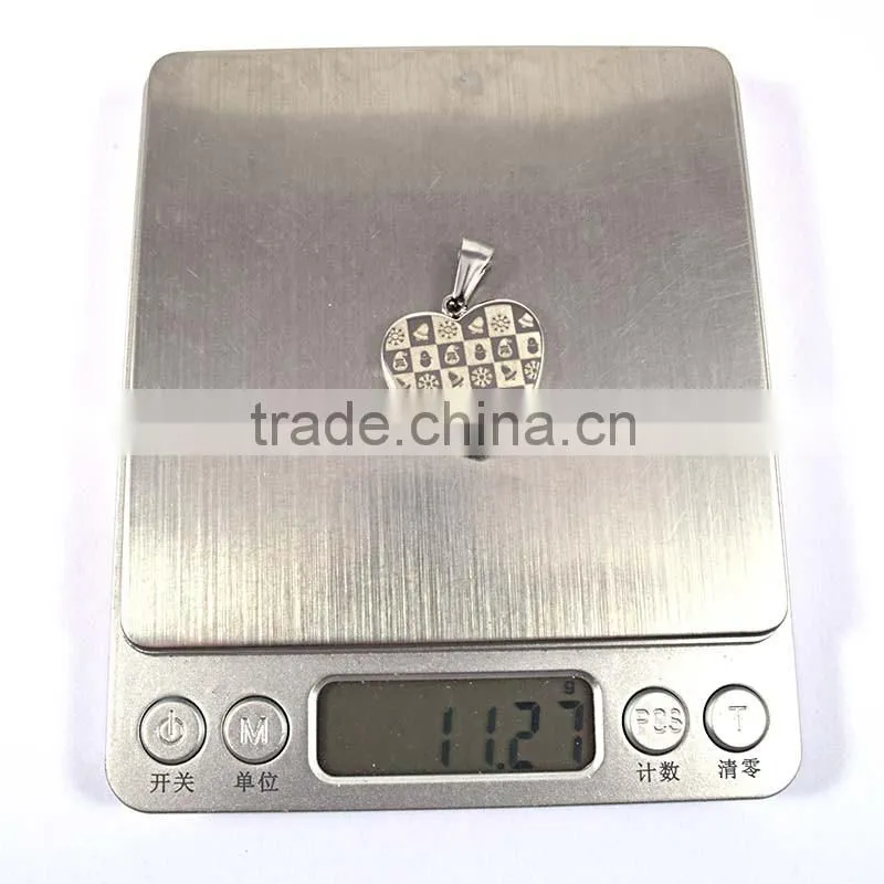 Trending Hot Products 2016 Engravable Stainless Steel Heart Pendant