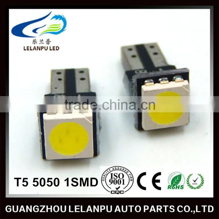 T5 5050 1SMD Canbus12V Hot Sale LED Light Bulb Auto Led Car Light Led Decoration Light
