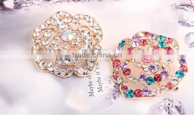 Corsage wholesale noble scarf buckle crystal brooch