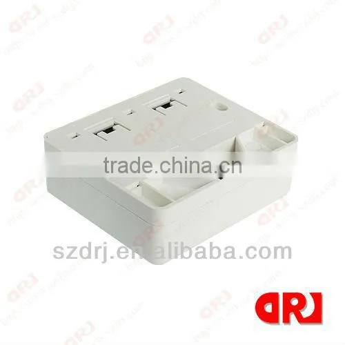 Double Port FTP Cat6 Surface Mount Box