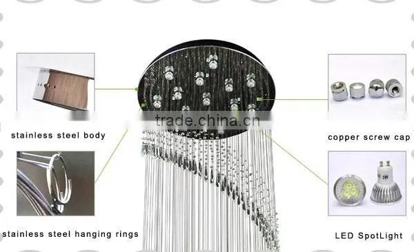 Cheap and high quality hotel decorations chandeliers