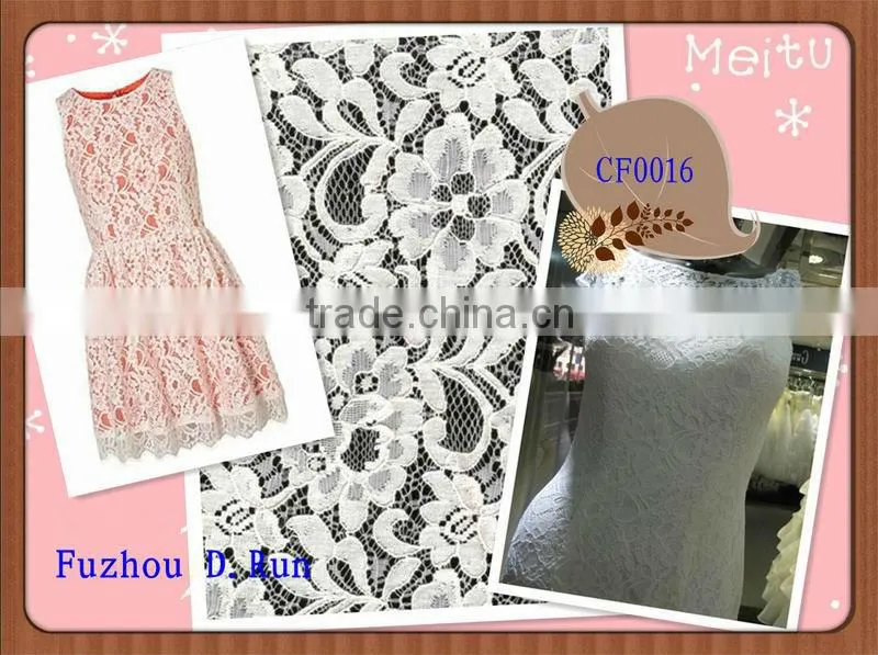 2015 Designs Cotton Lace Fabric polyester dress fabric Mexico's exports to Brazil