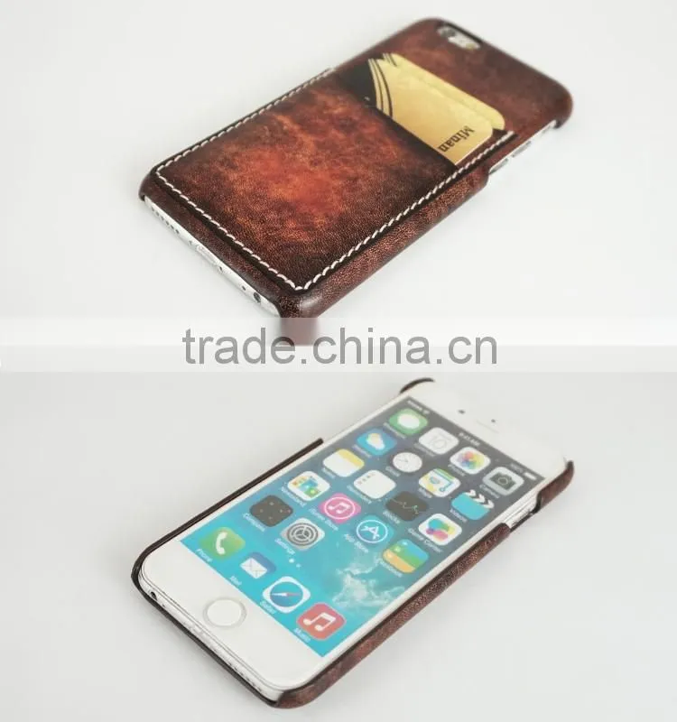 Fading Leather With Card Slots Cell Phone/Mobile Phone Case/Cover for iPhone 6/6s for Lady/Female
