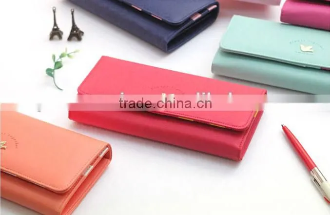 Hot Sale Fashion PU Women Famous Branded Wallet