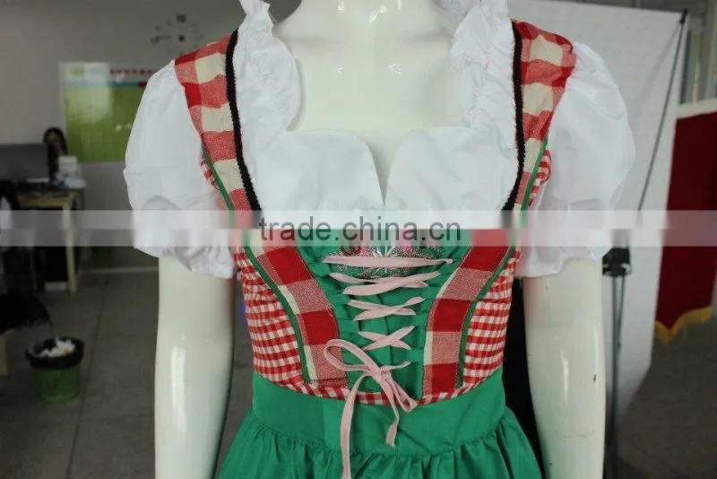 walson halloween costumes wholesale Oktoberfest German Beer Girl Wench Maid Halloween Fancy Dress COSTUME
