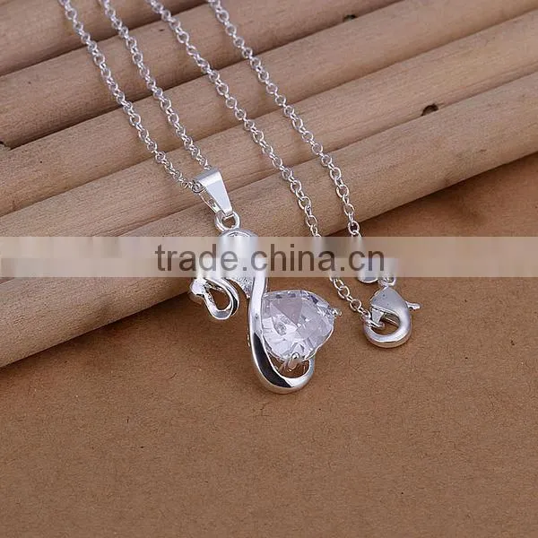 Wholesale 925 silver number eight pendant LKNSPCP266