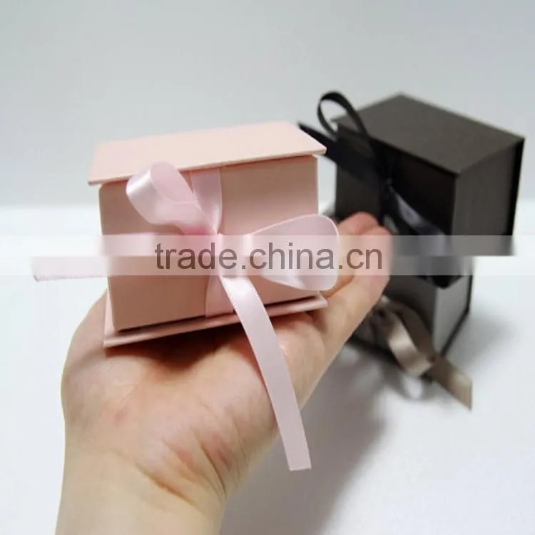 Custom logo printed paper jewelry gift box for ring box
