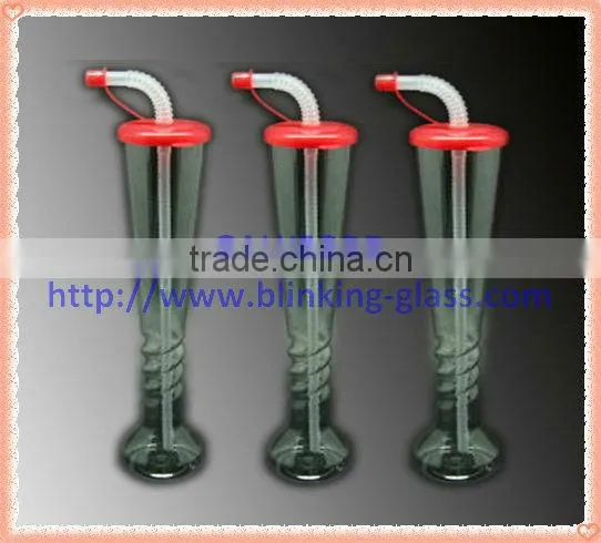 Plastic straw yard cup