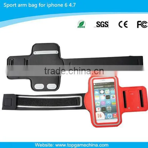 47*15.5cm Neoprene mobile phone arm bag for iPhone 6