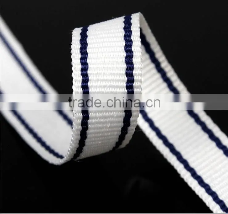 1.1cm Polyester Plain Between Blue and White Webbing,Luggage Apparel Accessories Webbing