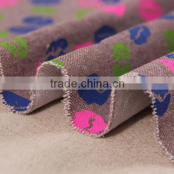canvas fabric wholesale /Soft handfeeling cotton polyester fabric for child room sofa