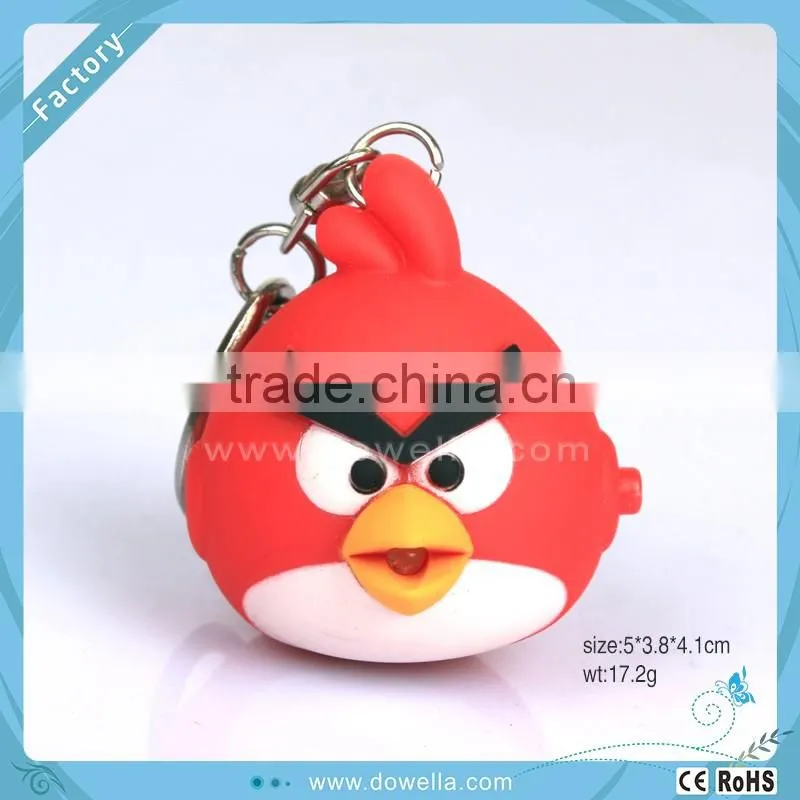 hot sell promotional plastic LED flashing gift keychain with sound Monster University
