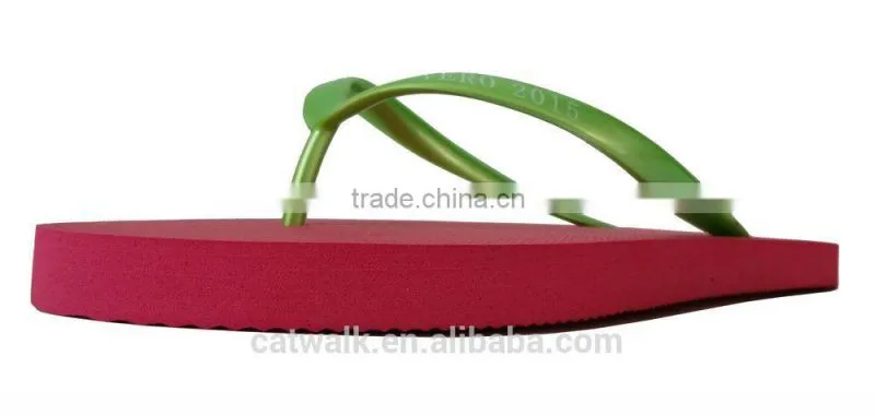 2015 Hot promotional china cheap girls slipper colorful optional flat beach shoes