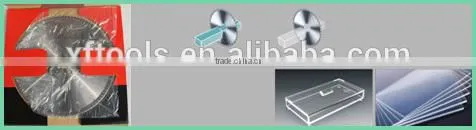 high quality L-R-L-R-F teeth acrylic cutting circular saw blade