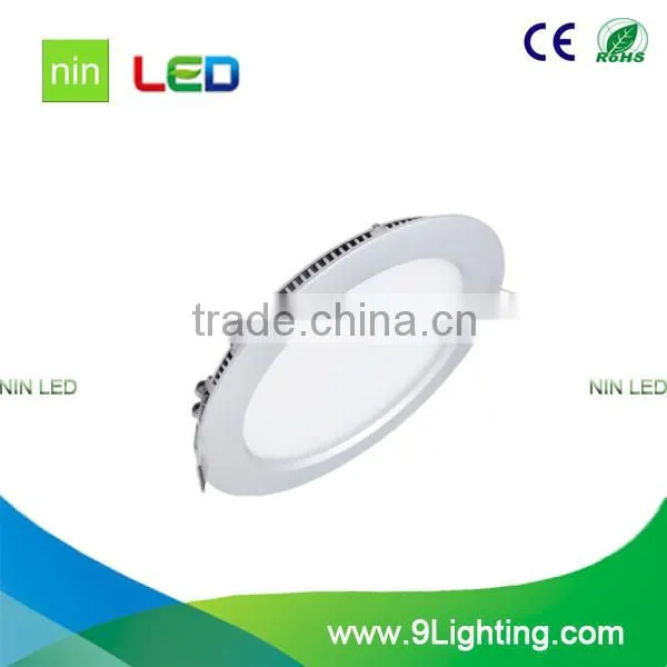 3w round slim panel light