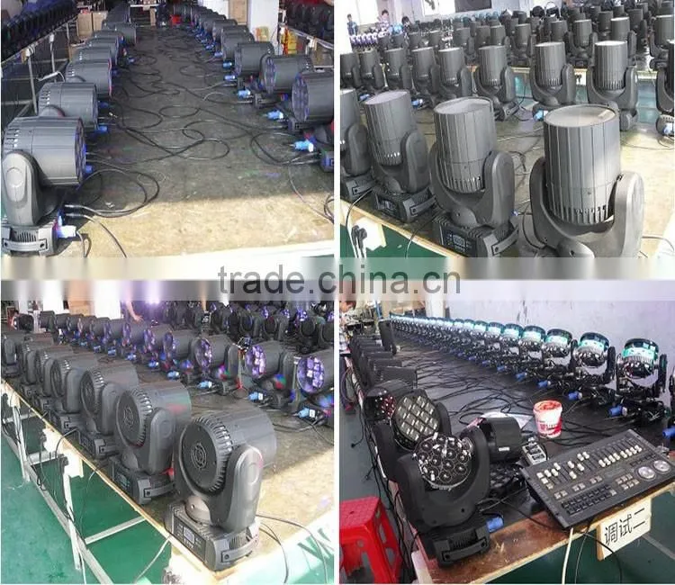 12PCS 10W 4 IN 1 LED Flower Moving Head Beam Stage Light
