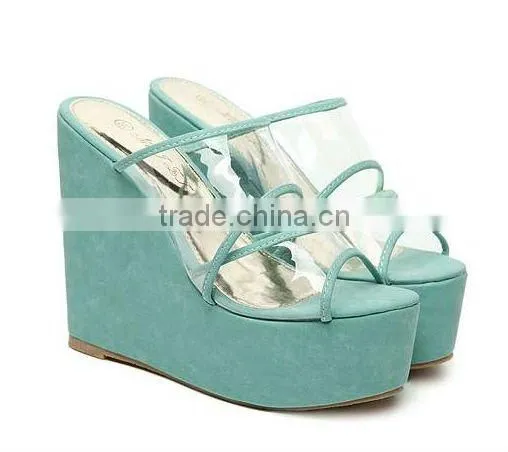 latest design wedge sandals slippers