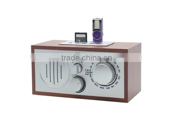 Donguan High Quality Wooden radio with USB