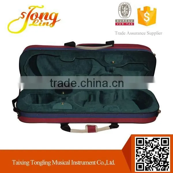 Colorful High Density Foam Violin Double Case 4/4