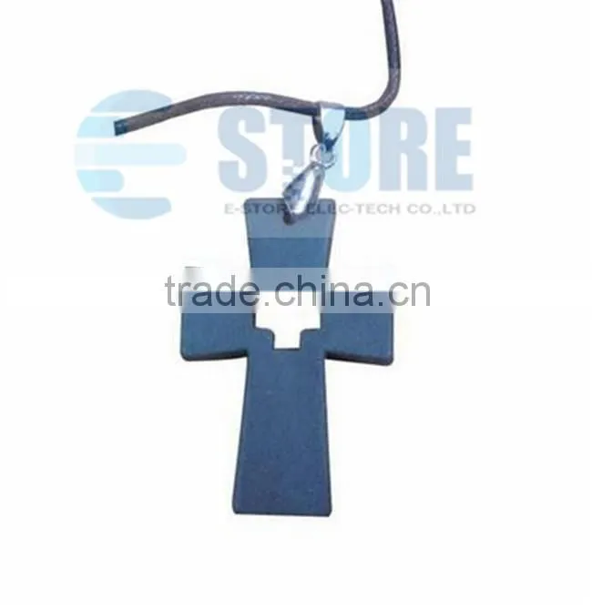 Crossing Design Black Quantum Scalar Energy Pendant