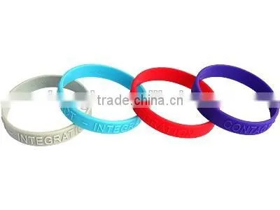 President selection custom embossed/ debossed silicone wristband, cheap silicone bracelet