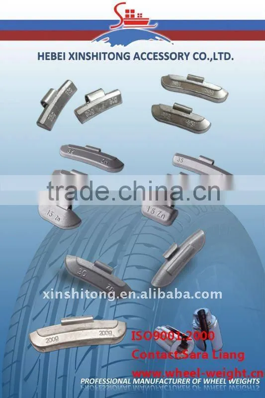 zn wheel weights and clips for alloy rims