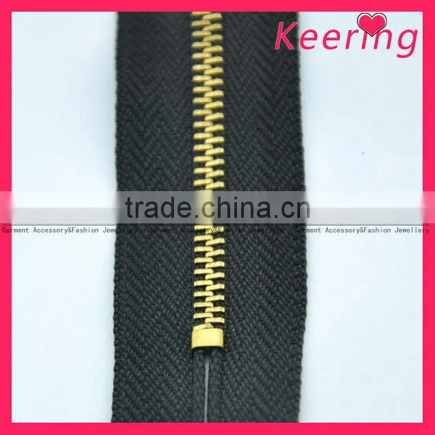 new fashion wholesale gold metal zipper pulls for garment accessory WZP-056