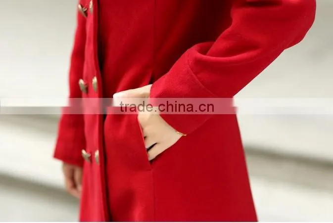 TOP Fashion Women Double Breasted Trench Coats Outwear Slim Jackets Overcoats