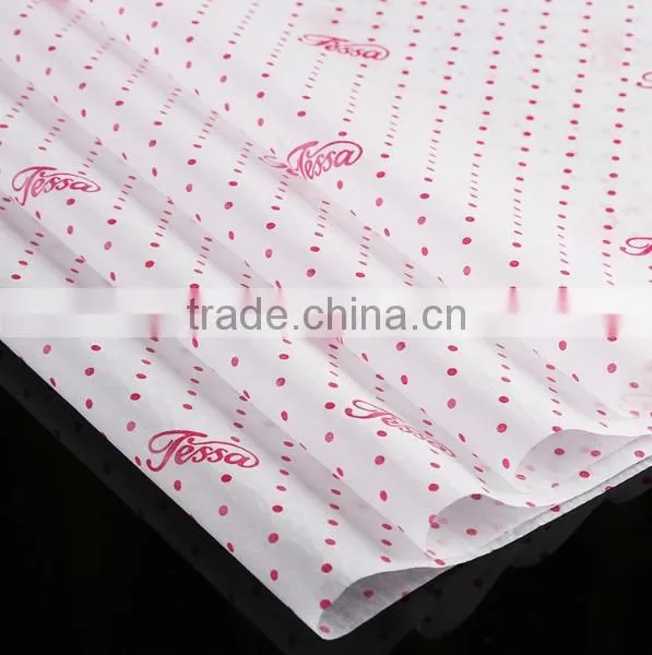 Printed custom logo Wrapping Tissue Paper for flowers on sale