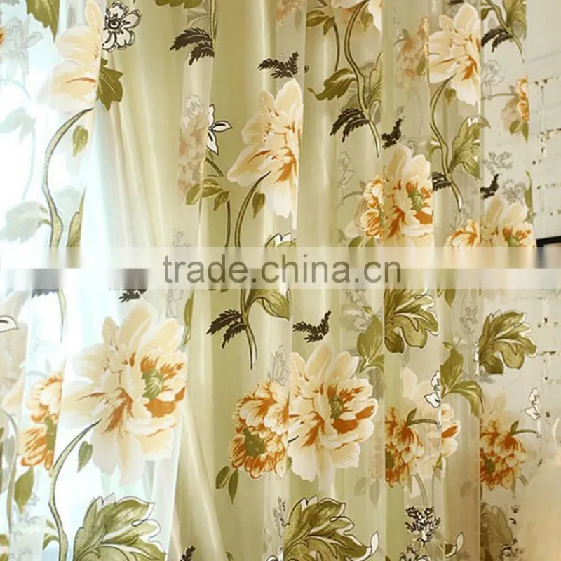New Tulle Shielding Floral Curtains Window Screen Bedroom Living Room Decorations Curtains/drape/panel/treatment SV029981