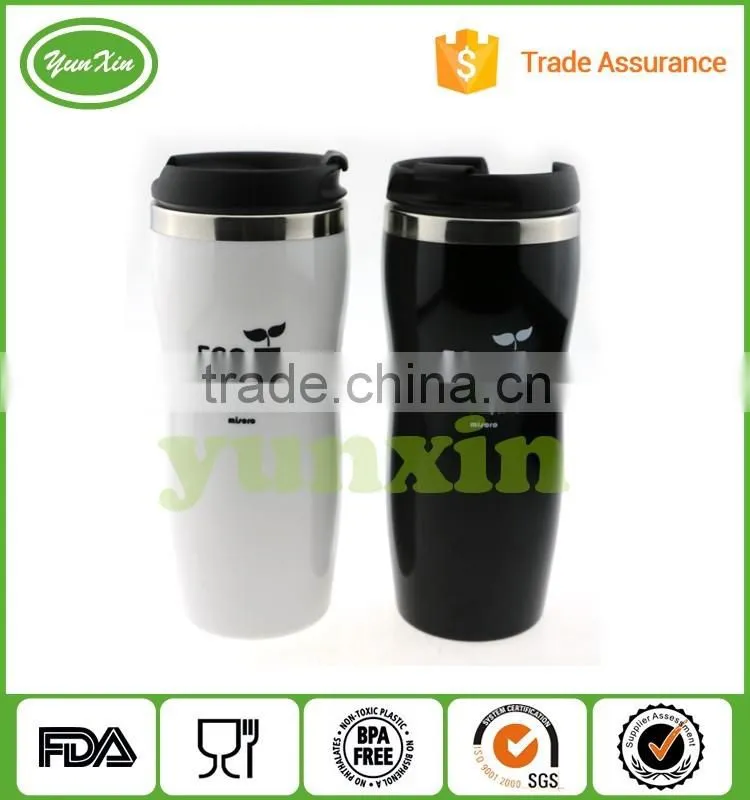Custom logo printed plastic cup,branded your travel coffee mug