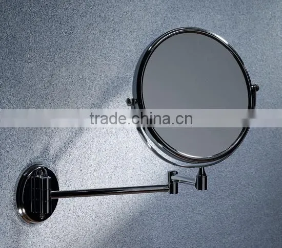 2014 new design ajustable wall mounted bathroom bath double side make up mirror for shower