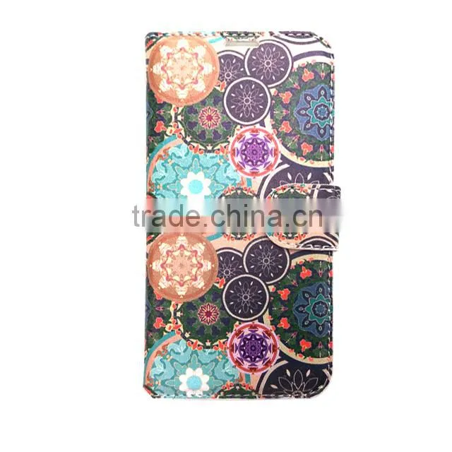 2015 Newest Printed Wallet Flip Leather Mobile Cell Phone Case For BQ More Model