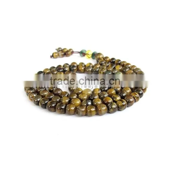 Cross necklaces natural stone chaplets wooden-buddhist beads mala