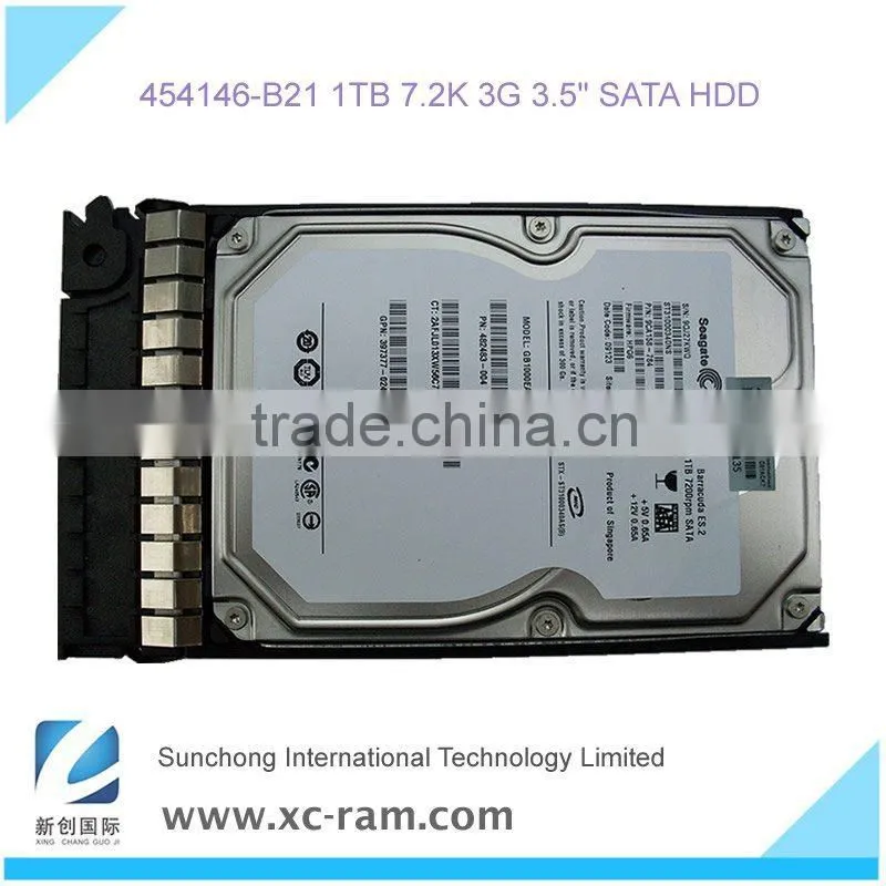 Server Hard Disk 454146-B21 for HP 1TB 3G SATA 7.2K 3.5" HDD