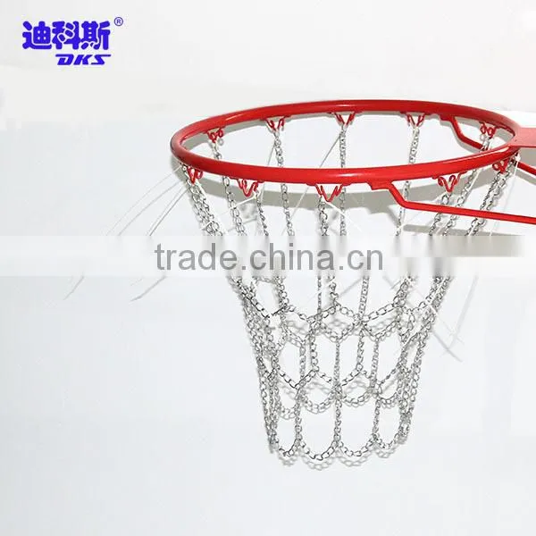 DKS Basketball Net Whirte Red Nylon Net Playground Court Park
