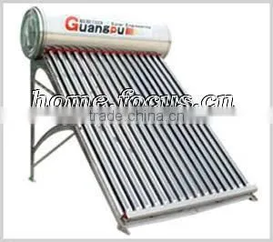 solar water heater with double vacuum heat pipe