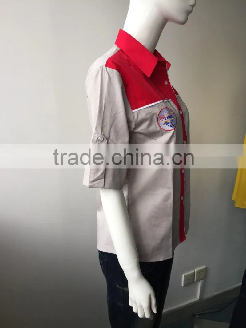 2015 High Quality Work clothing, workwear uniform, supermarket workwear uniform