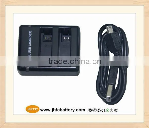 Mini USB Micro USB Dual Port AHDBT-401 Battery Charger for Go pro 4