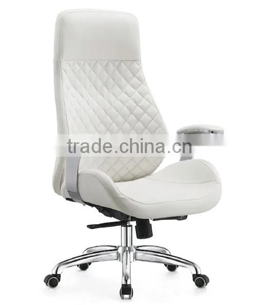 White racing style office leather chair GZH-CK0036