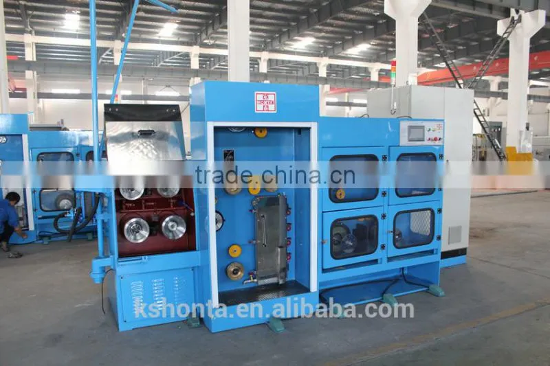 Fine Wire Drawing Machine with Online Annealer + Auto Double Spooler