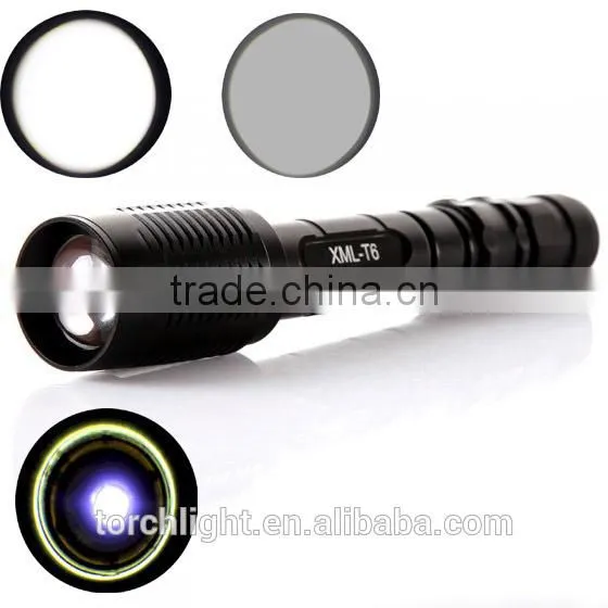 Mini Handy Portable Outdoor Zoomable Adjustable Focues LED Flashlight CRE E 3 Mod Torch Light Lamp
