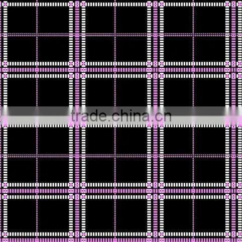 taffeta black red white plaid fabric textile