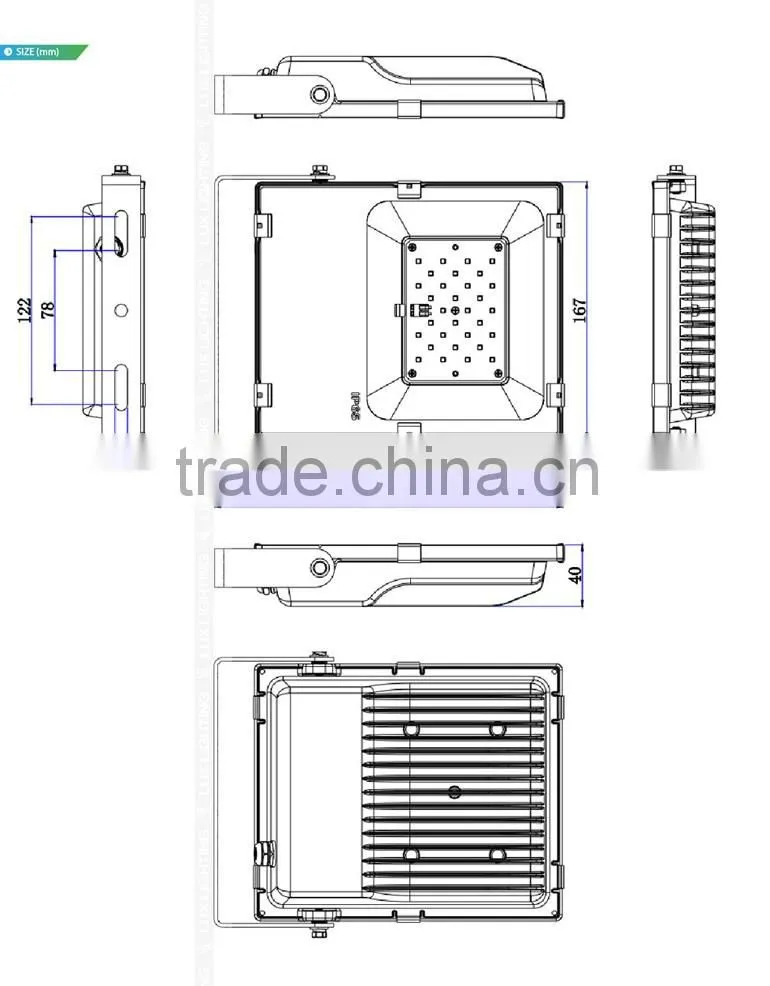 Shenzhen Factory Promotional Price Meanwell Driver Free Lighting Design 2016 CE Rohs Approved 30W LED Flood Lighting